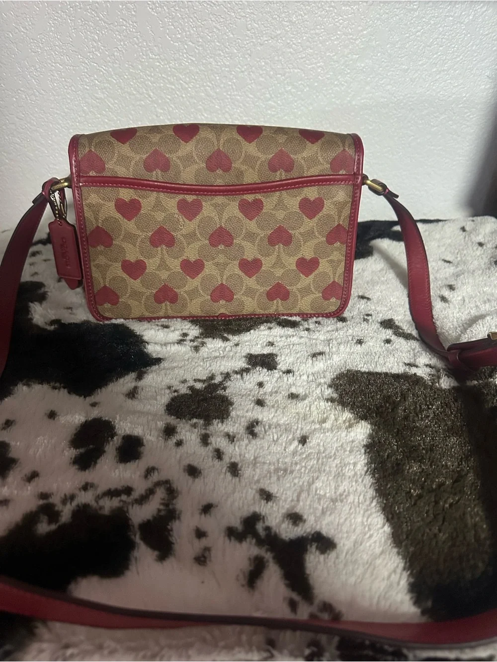 COACH STUDIO SHOULDER BAG IN SIGNATURE CANVAS WITH HEART PRINT